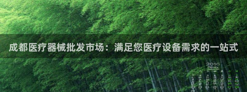 尊龙一生也走不出自己的童年：成都医疗器械批发市场：满