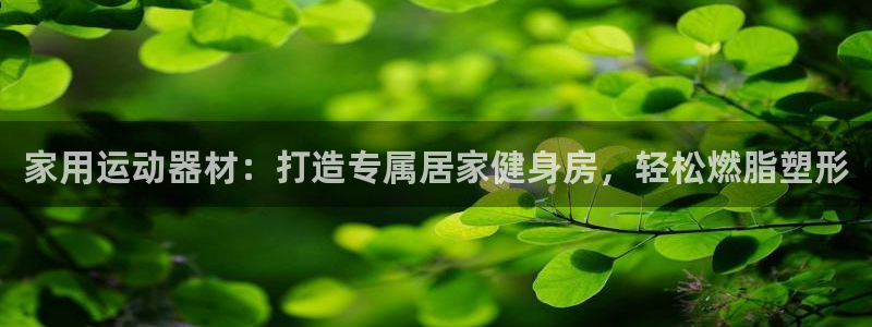 尊龙app认可ag发财网：家用运动器材：打造专属居家